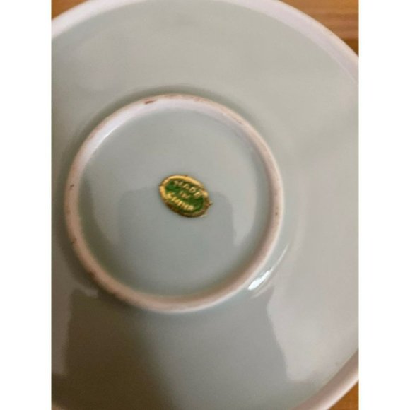 japan vintage antique sake tea set blue porcelain china sushi ming chinese man - Picture 2 of 2